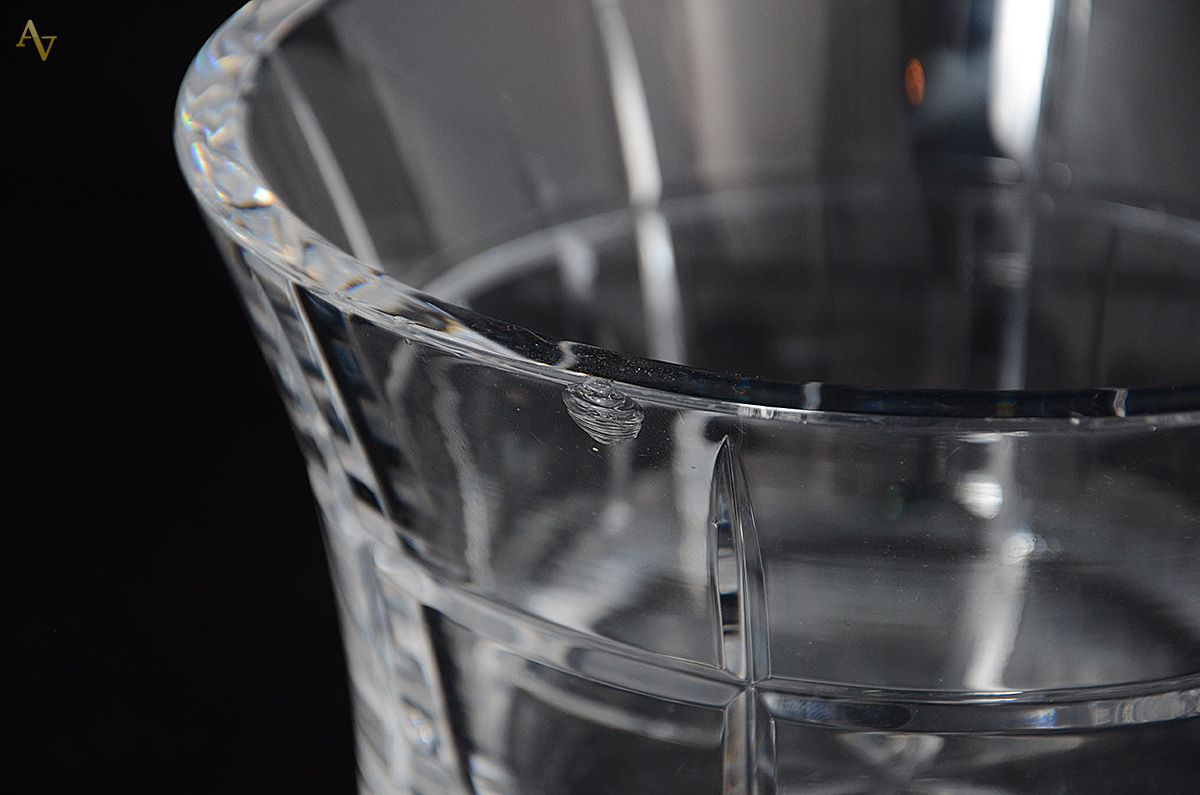 Bowl de cristal tcheco lapidado - Altura 12 cm e diâmetro 20,5 m (com... - foto 2 de 2