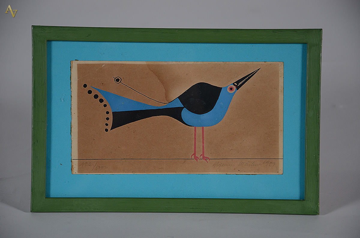ALDEMIR MARTINS - Serigrafia 182/500 - 10,5 x 20,5 - 1987 - foto 1 de 4