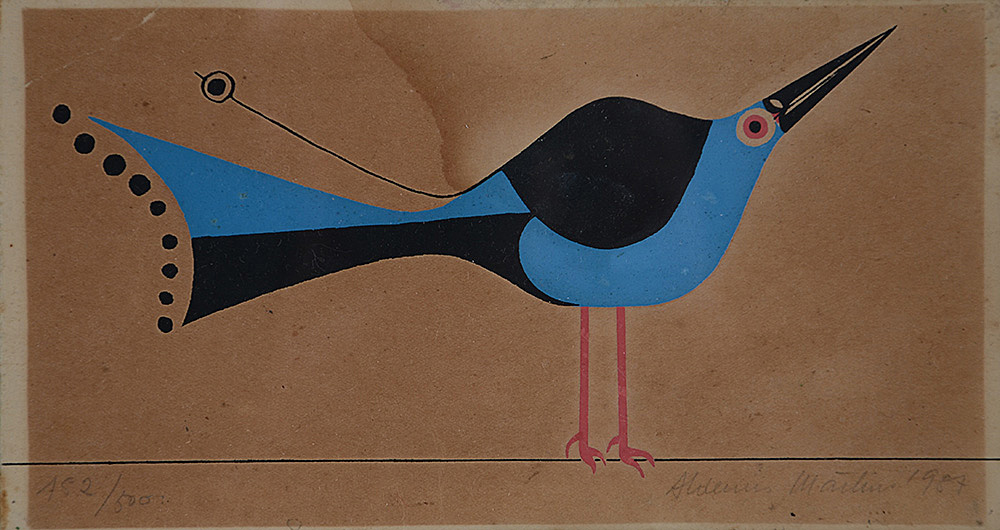ALDEMIR MARTINS - Serigrafia 182/500 - 10,5 x 20,5 - 1987 - foto 2 de 4