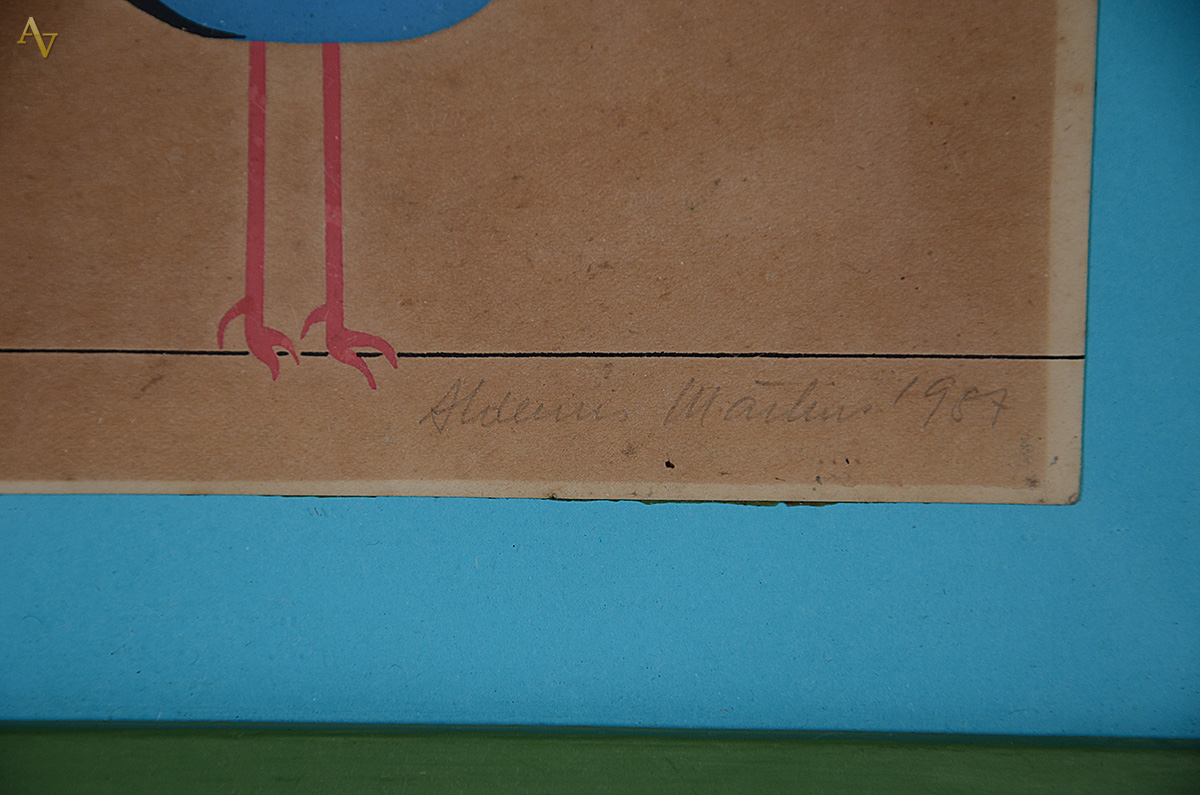 ALDEMIR MARTINS - Serigrafia 182/500 - 10,5 x 20,5 - 1987 - foto 3 de 4