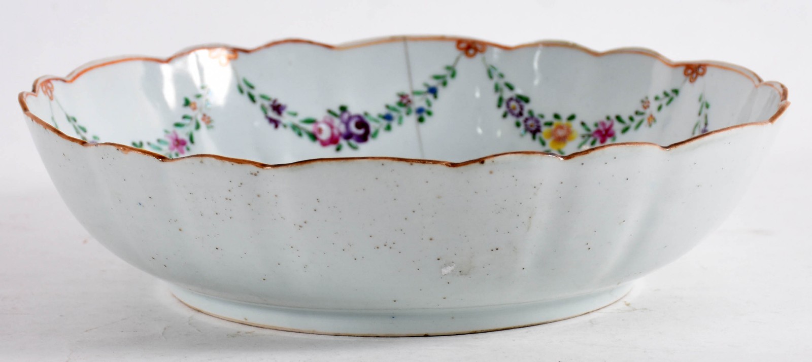 Bowl de porcelana Cia.das Indias, decoração floral em policromia... - foto 2 de 4
