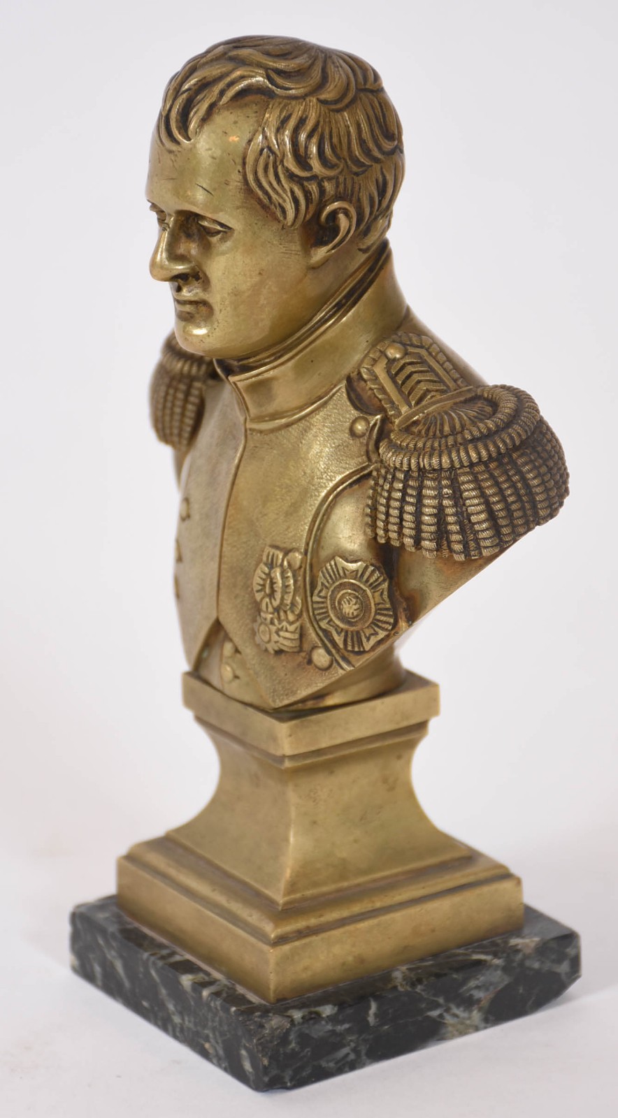 Busto de bronze representando Napoleão, com base de mármore. - foto 3 de 4