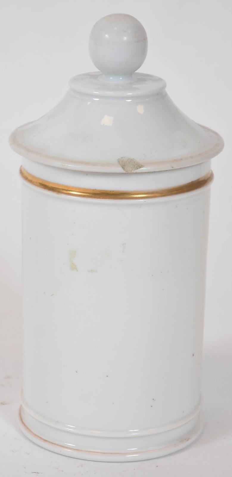 Pote de farmacia de porcelana francesa com inscrições "Fuc helmin"... - foto 4 de 5
