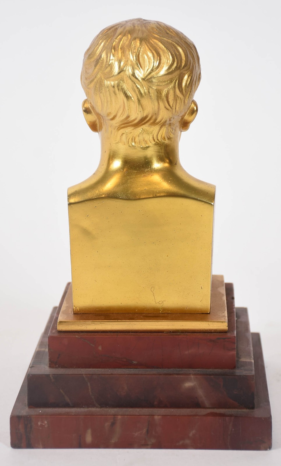 Estatueta em bronze representando Napoleão com base de mármore - foto 3 de 3