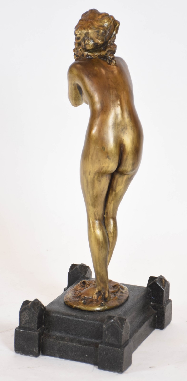 Estatueta ART DECO de bronze representando jovem, (Escola Paul... - foto 4 de 4