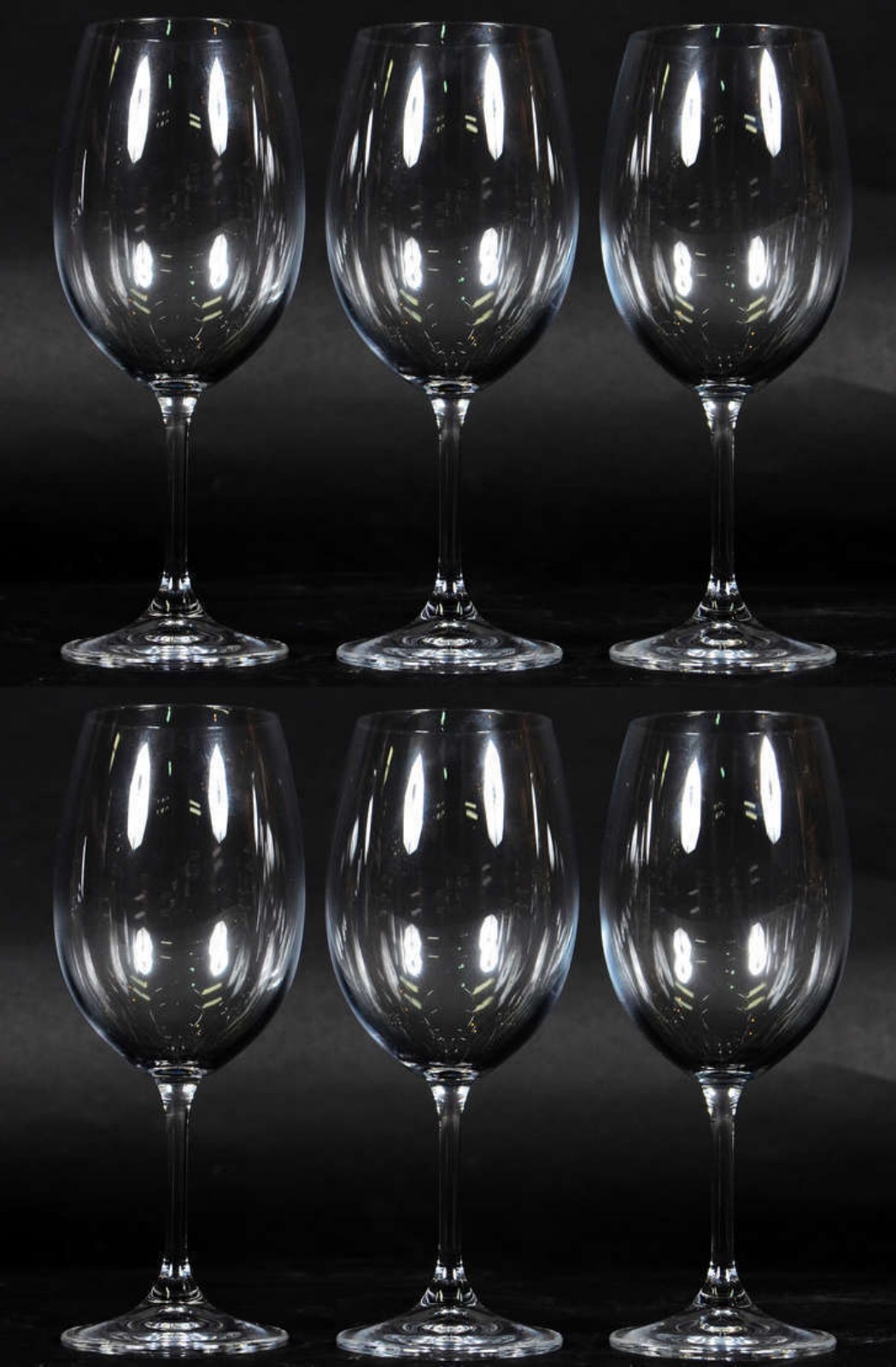 Seis taças de cristal para vinho tinto, 450 ml - foto 1 de 2