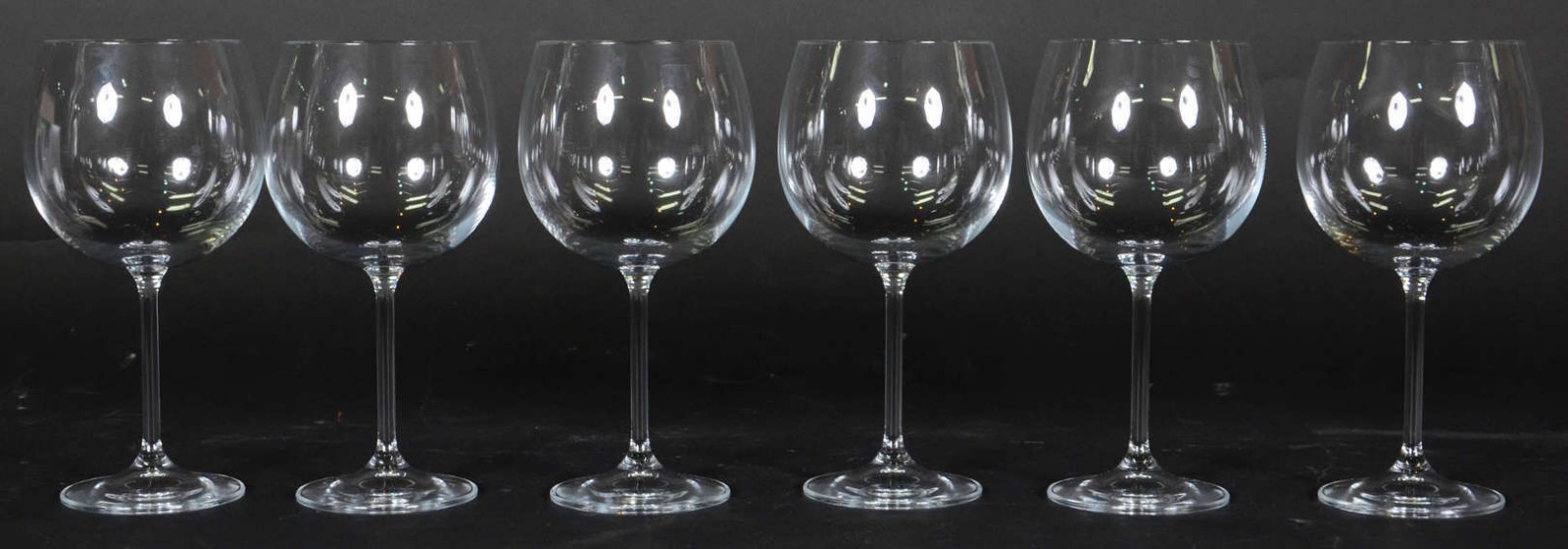 Seis taças de cristal ballon para vinho, 570 ml - foto 1 de 2