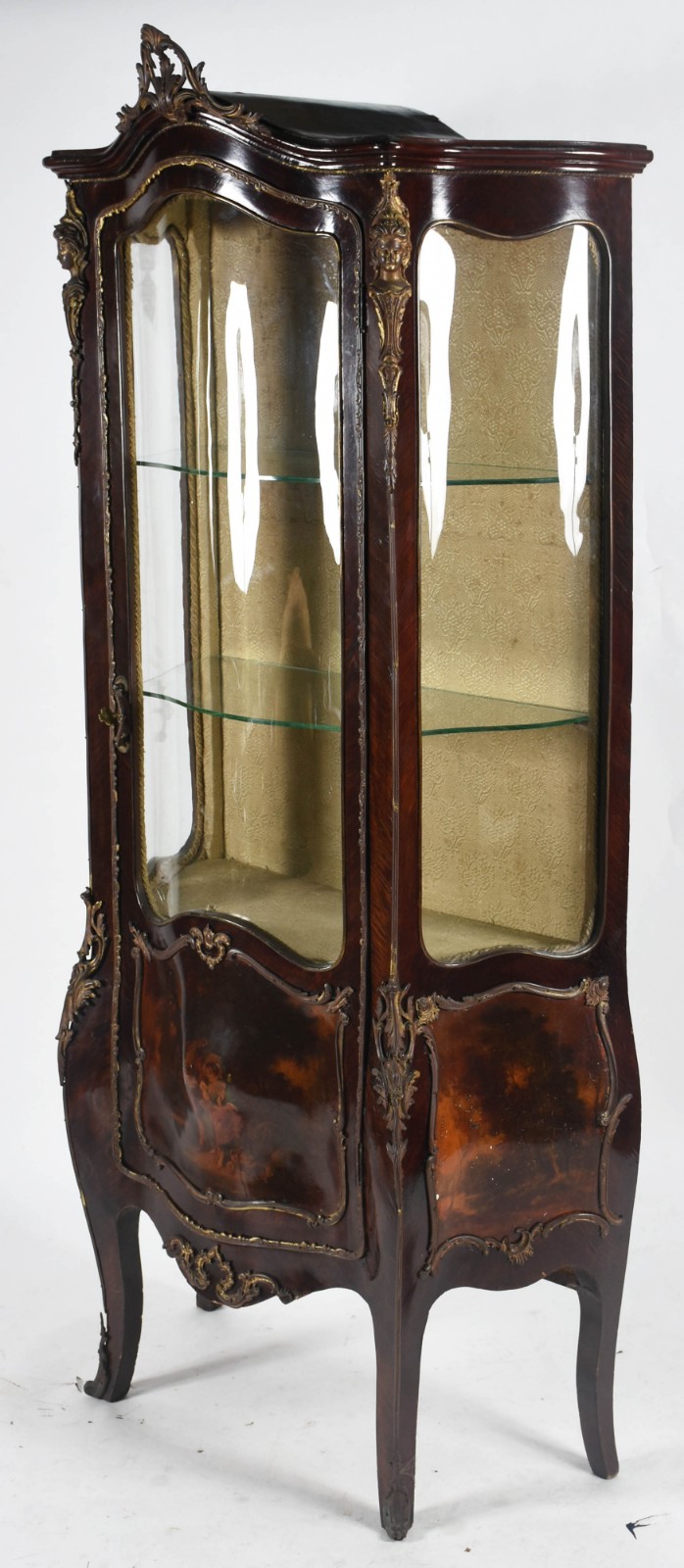 Vitrine estilo francês feitio bombé, parte inferior com pintura em... - foto 5 de 5