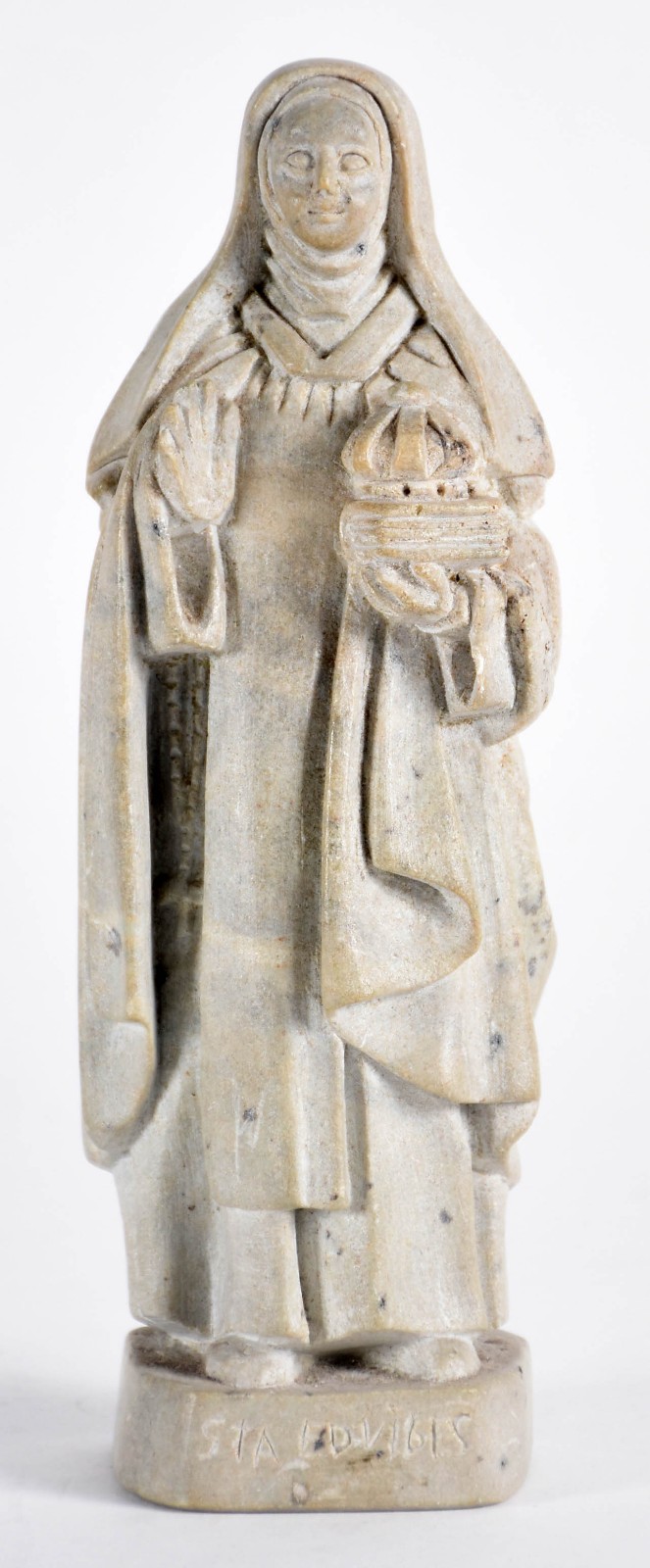 Santa Edwiges - Imagem de pedra sabão. - foto 1 de 6