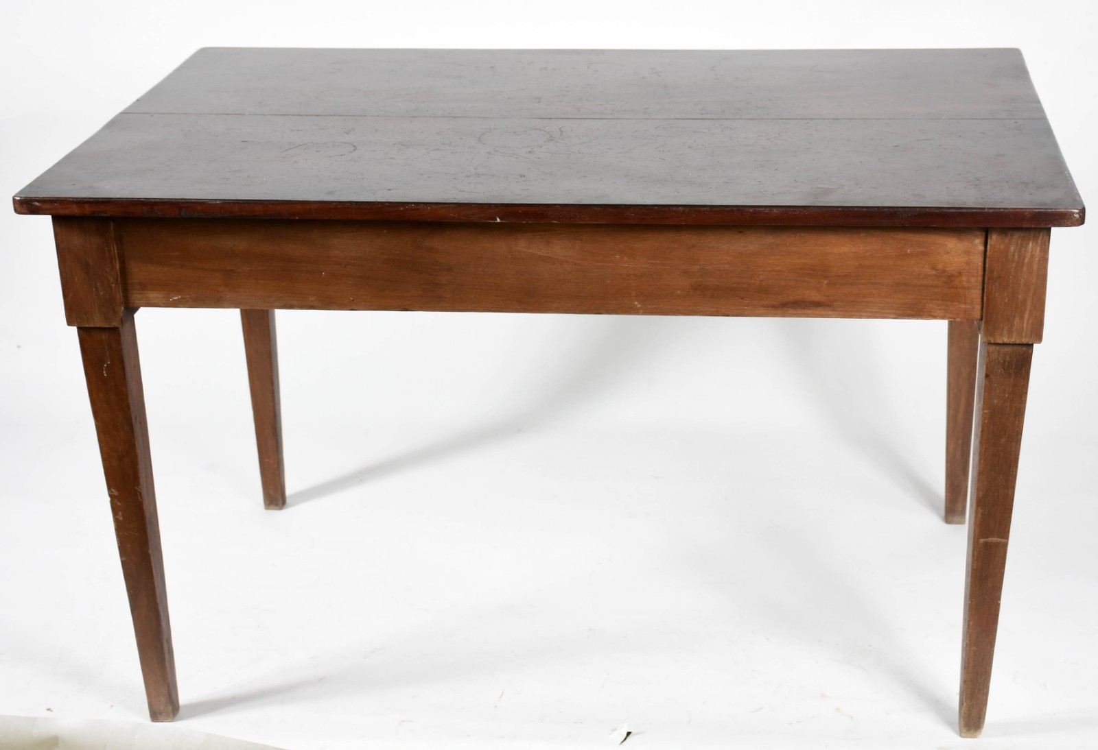 Mesa retangular de madeira nobre para escritório, com 2 gavetas. - foto 5 de 5