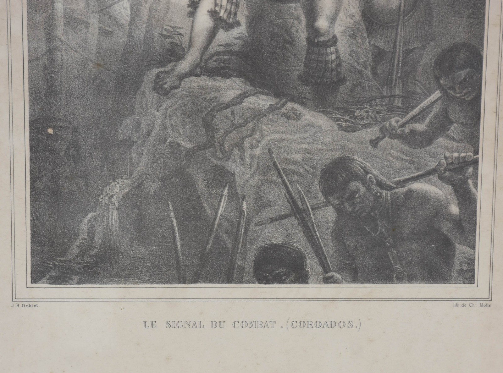 Jean-Baptiste Debret (1768-1848), Le signal du combat (Coroados) - foto 3 de 4
