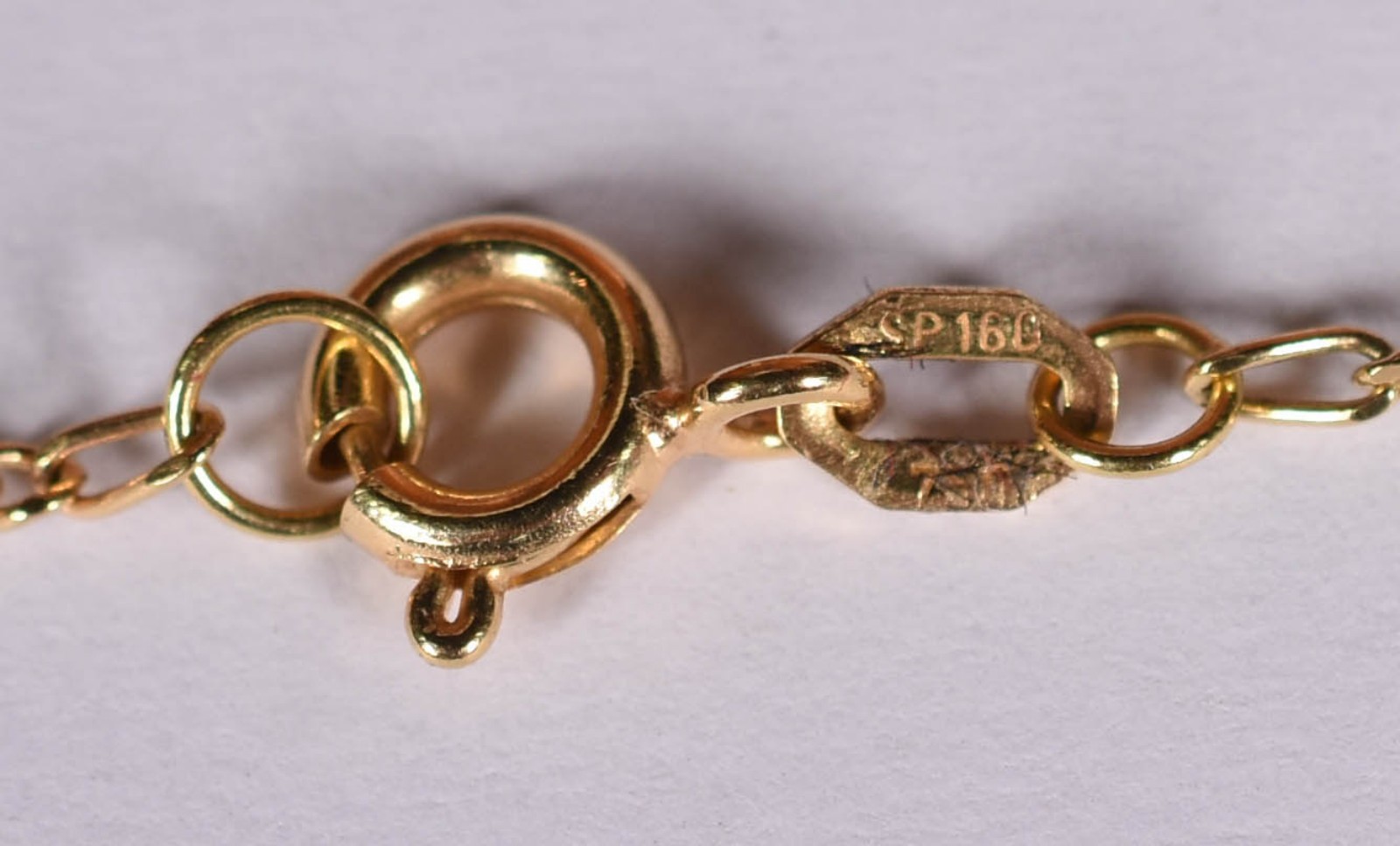 Gargantilha de ouro 750 e pingente feitio gota de topázio na cor azul... - foto 3 de 4