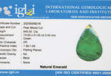 Esmeralda natural com 645 ct. Acompanha certifi... - Esmeralda natural com 645 ct. Acompanha certificado.