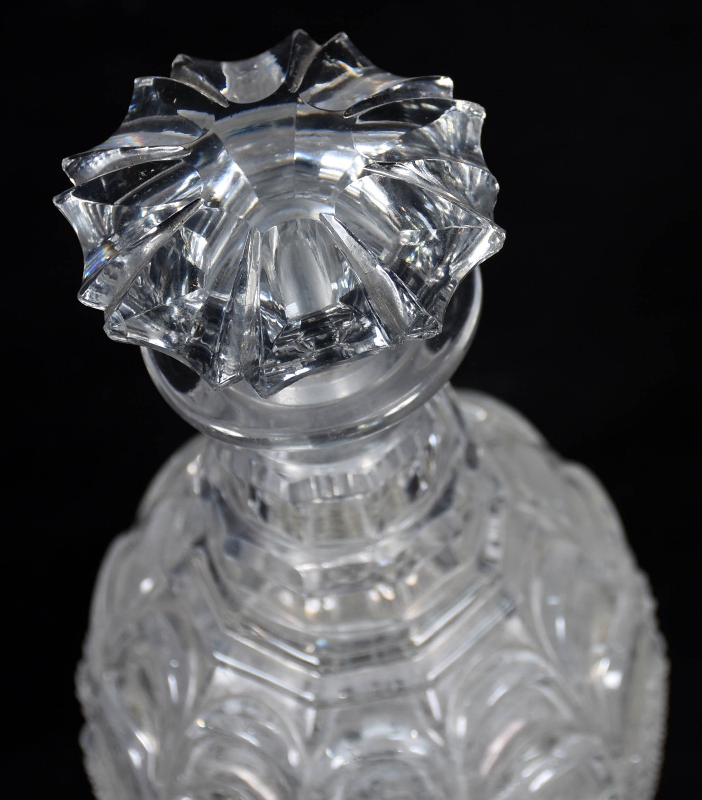 Garrafa de cristal BACCARAT (com mofo, tampa quebrada na parte... - foto 3 de 6