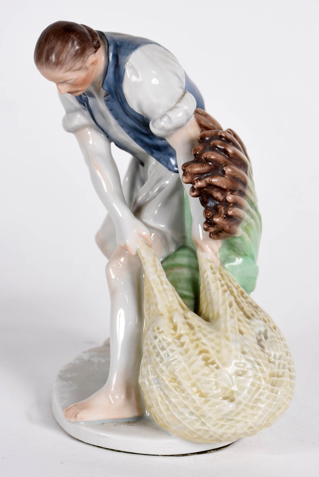 Estatueta de porcelana hungara HEREND representando figura masculino... - foto 4 de 5