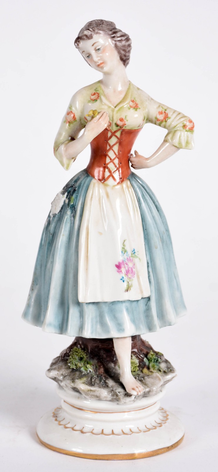 Estatueta de porcelana italiana Capo di Monti policromada... - foto 1 de 4