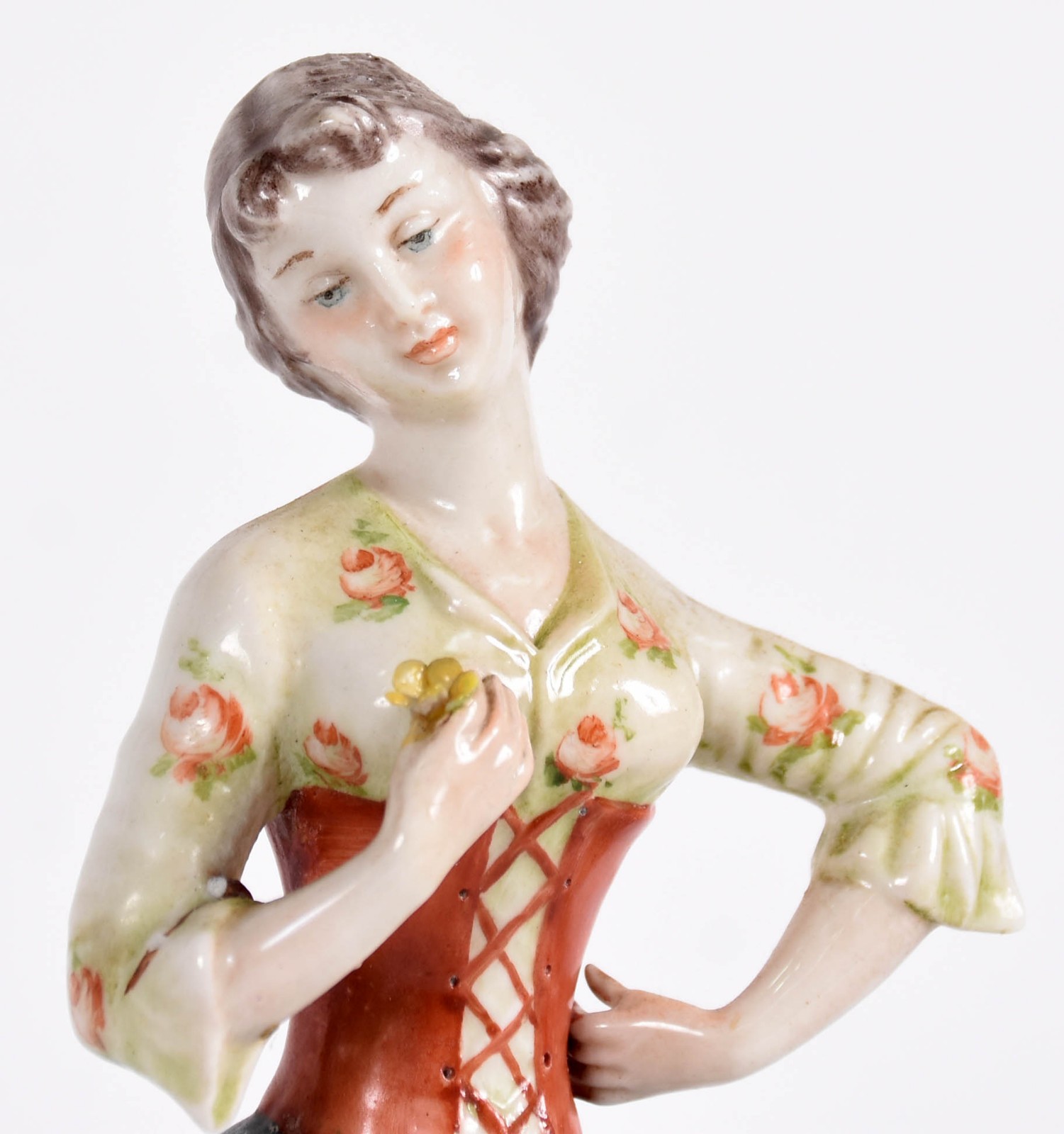 Estatueta de porcelana italiana Capo di Monti policromada... - foto 2 de 4