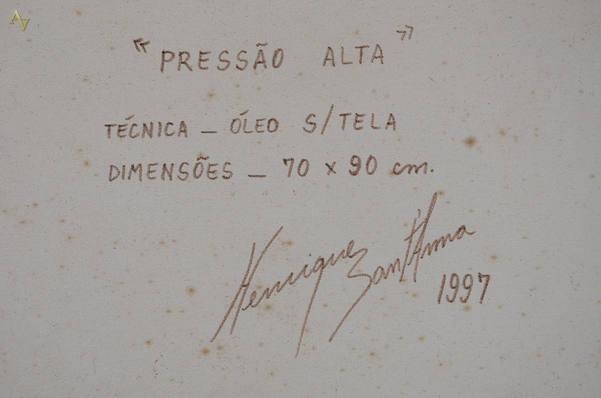 HENRIQUE SANTANA - Pressão alta - ost - 70 x 90 - foto 4 de 4