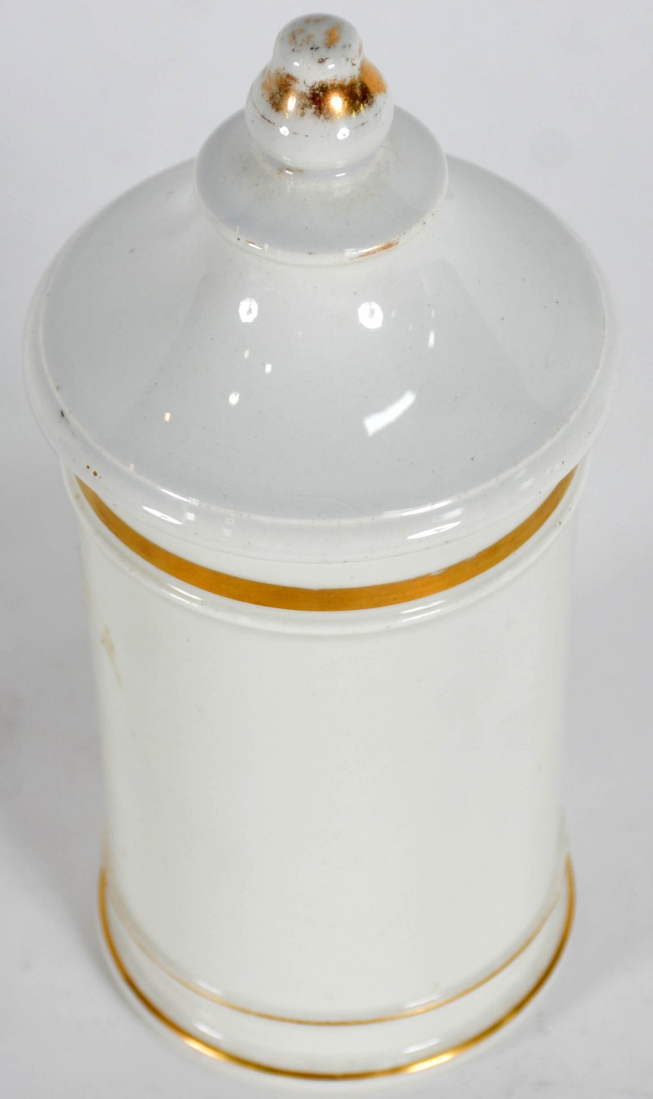 Pote de farmácia de porcelana francesa Vieux Paris, século XIX, com... - foto 2 de 4