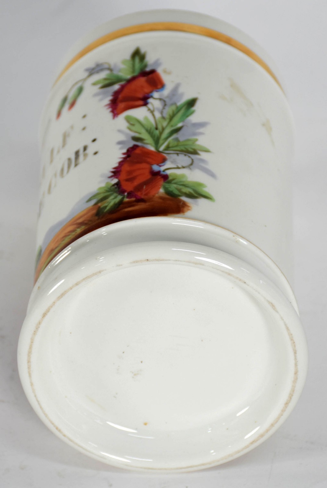 Pote de farmácia de porcelana francesa Vieux Paris, século XIX, com... - foto 4 de 4