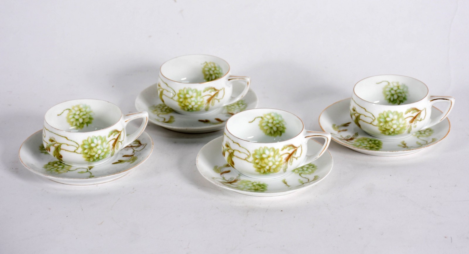 Quatro xícaras de café com pires de porcelana Rosenthal. - foto 1 de 4