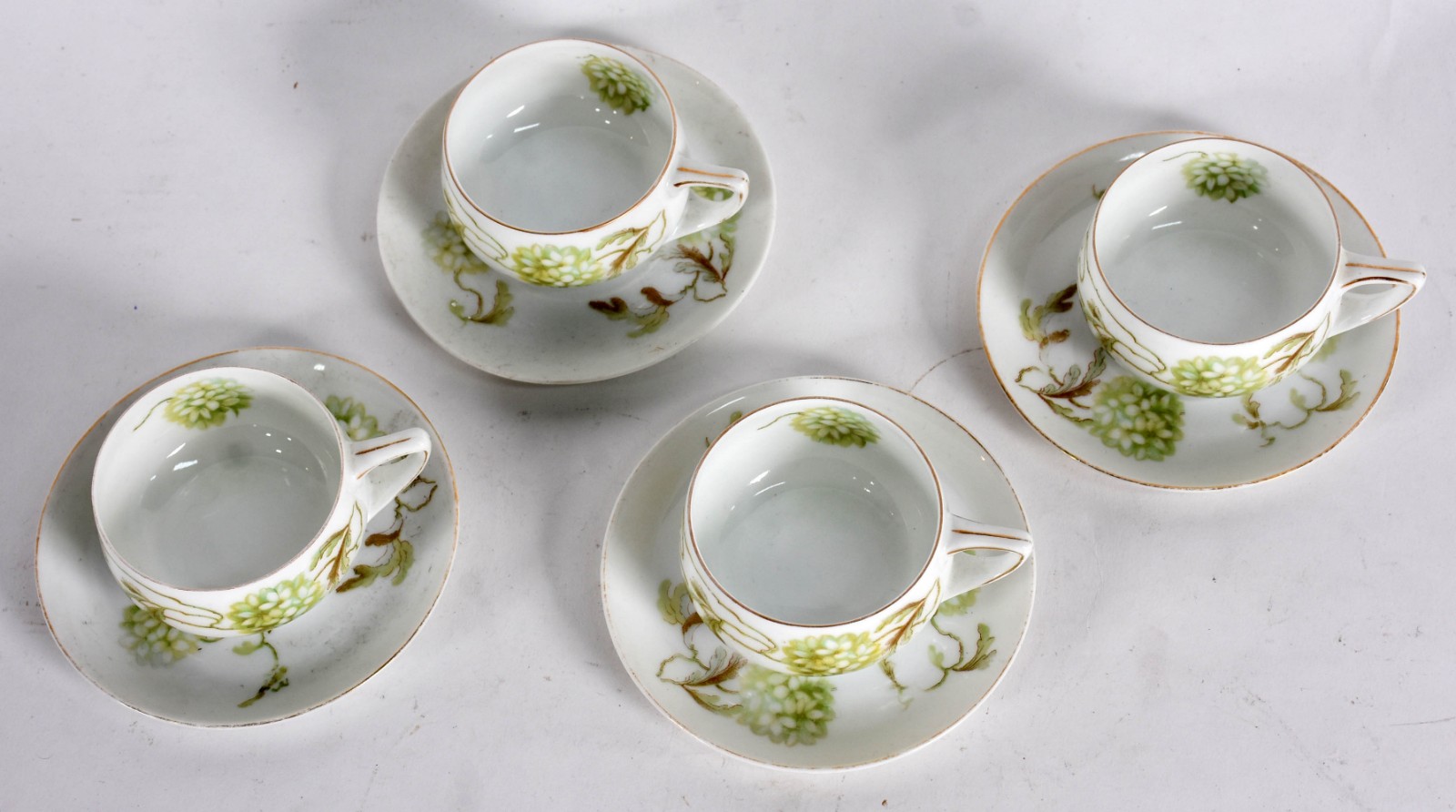 Quatro xícaras de café com pires de porcelana Rosenthal. - foto 2 de 4