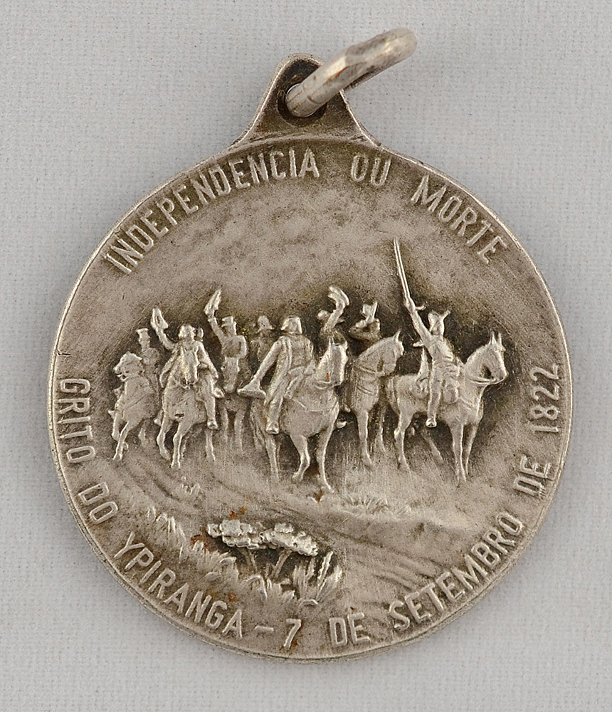 Medalha em prata, comemorativa do Centenário da Independência do... - foto 1 de 2