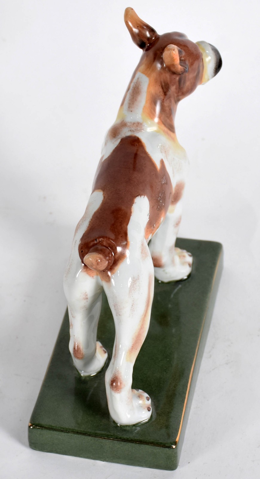 Estatueta de porcelana policromada representando cachorro - foto 4 de 5