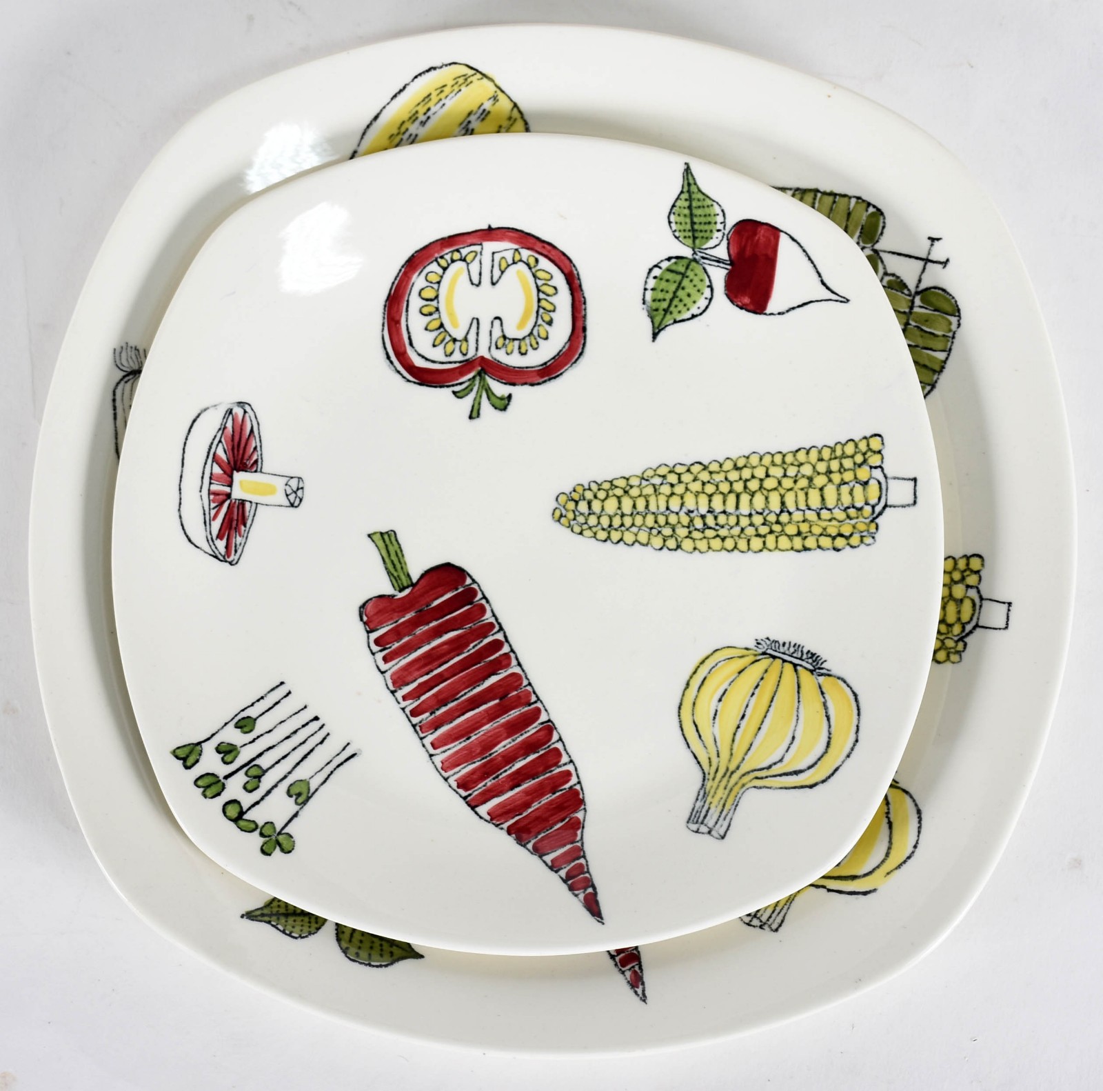 Conjunto para salada de faiança inglesa STAFFORDSHIRE, decorada a... - foto 2 de 6