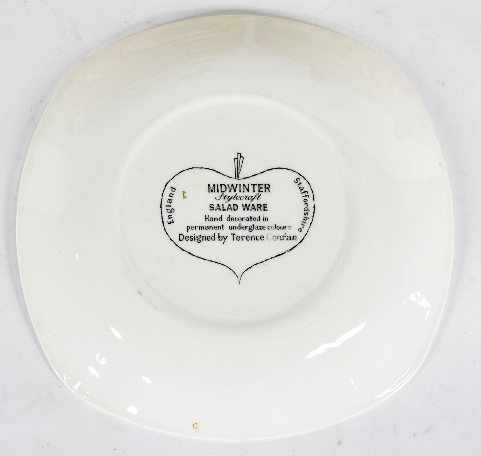 Conjunto para salada de faiança inglesa STAFFORDSHIRE, decorada a... - foto 3 de 6