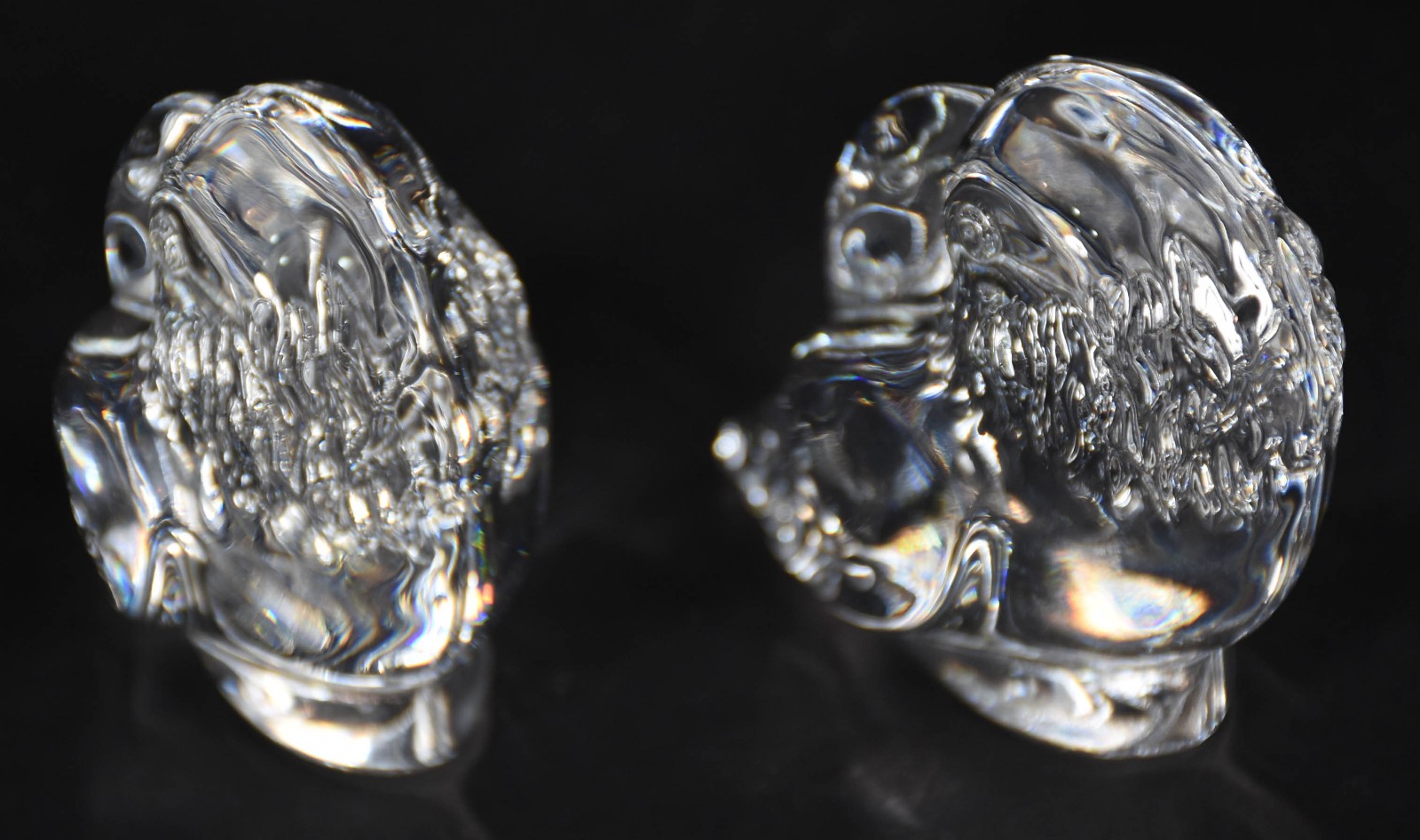 Duas estatuetas representando tucanos de cristal francês "Rock... - foto 3 de 5