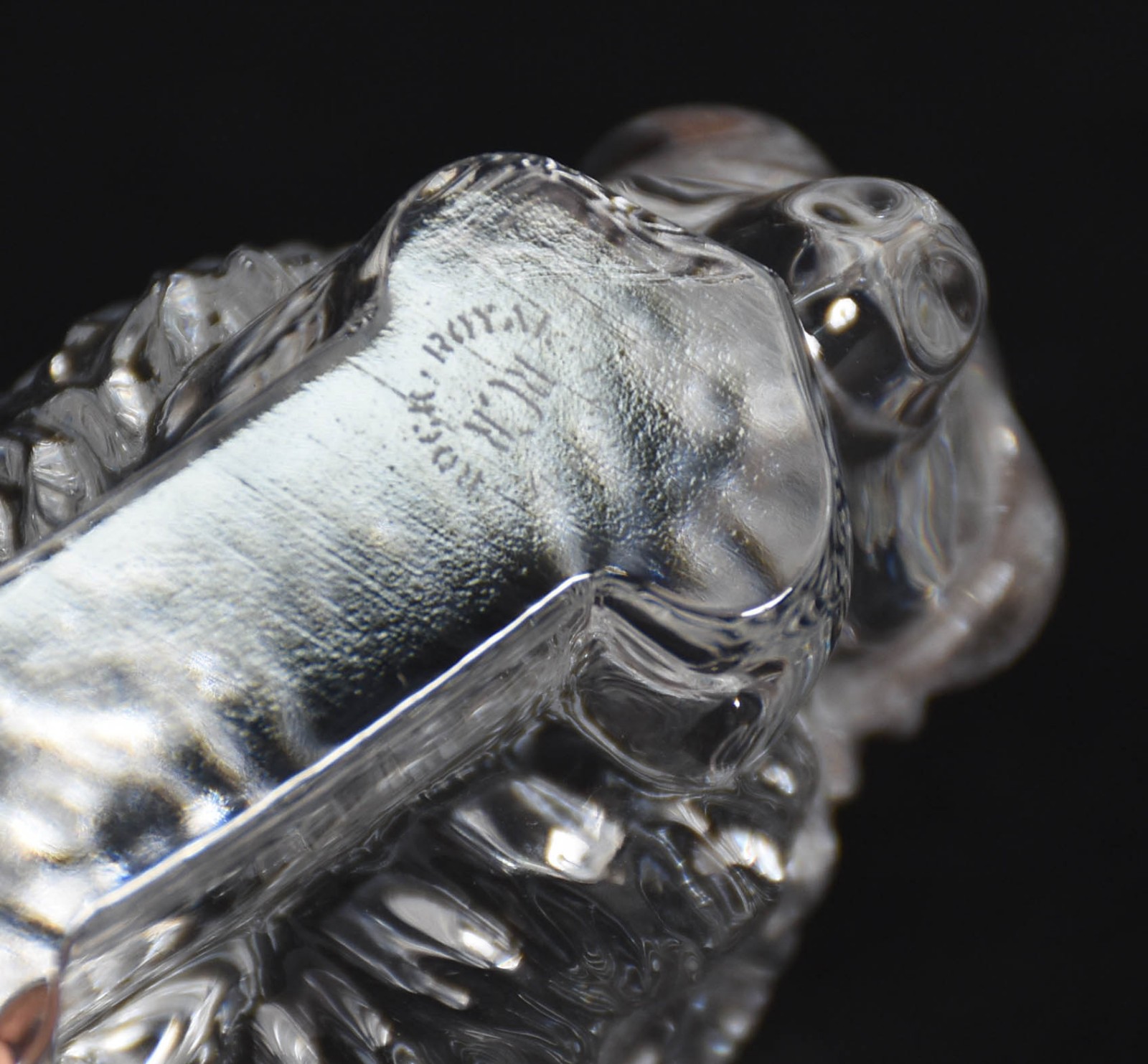 Estatueta representando bisão de cristal francês "Royal Rock"... - foto 4 de 4