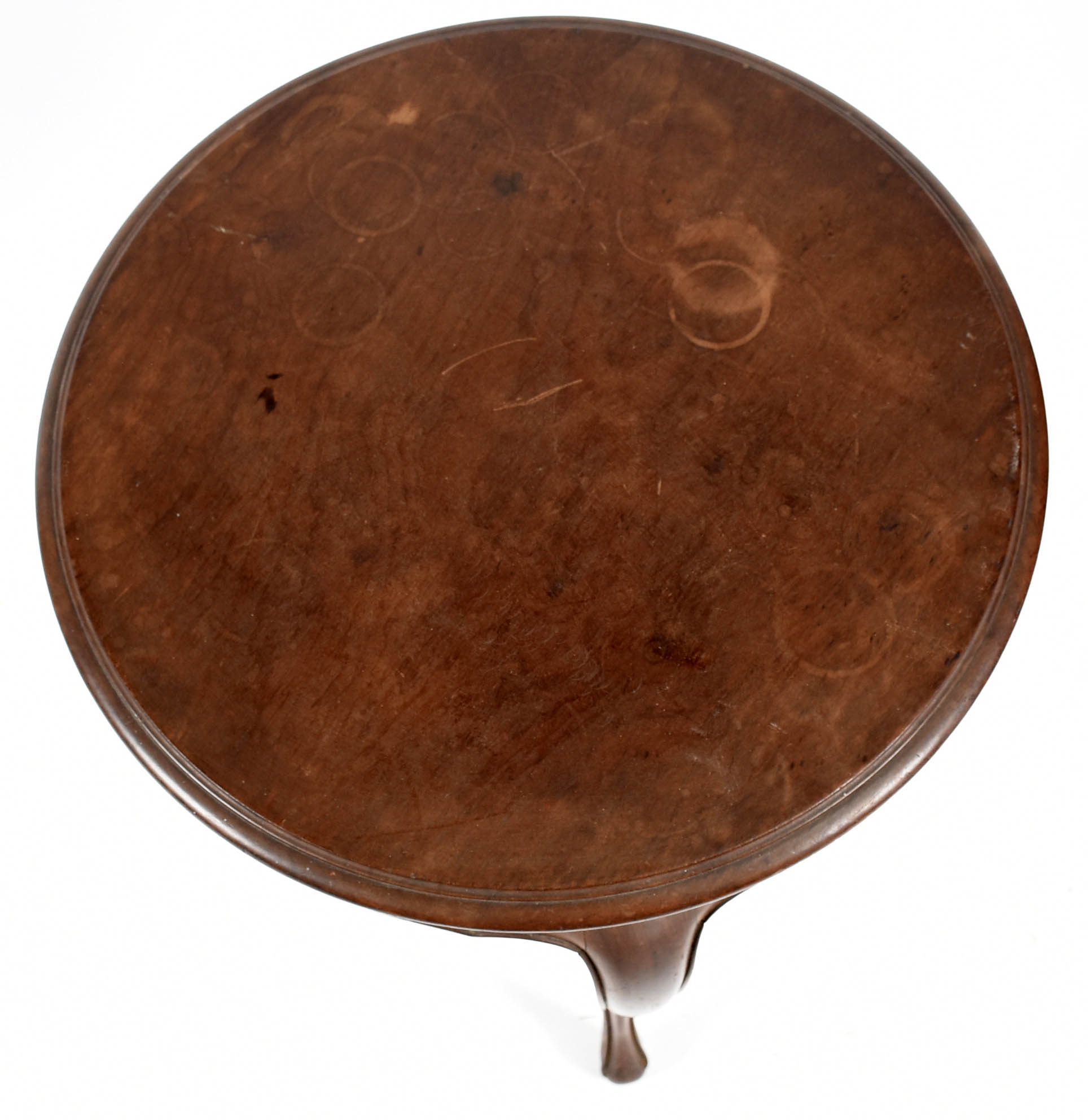 Mesa de madeira nobre, fabricação Laubisch Hirth, feitio redondo com... - foto 4 de 5