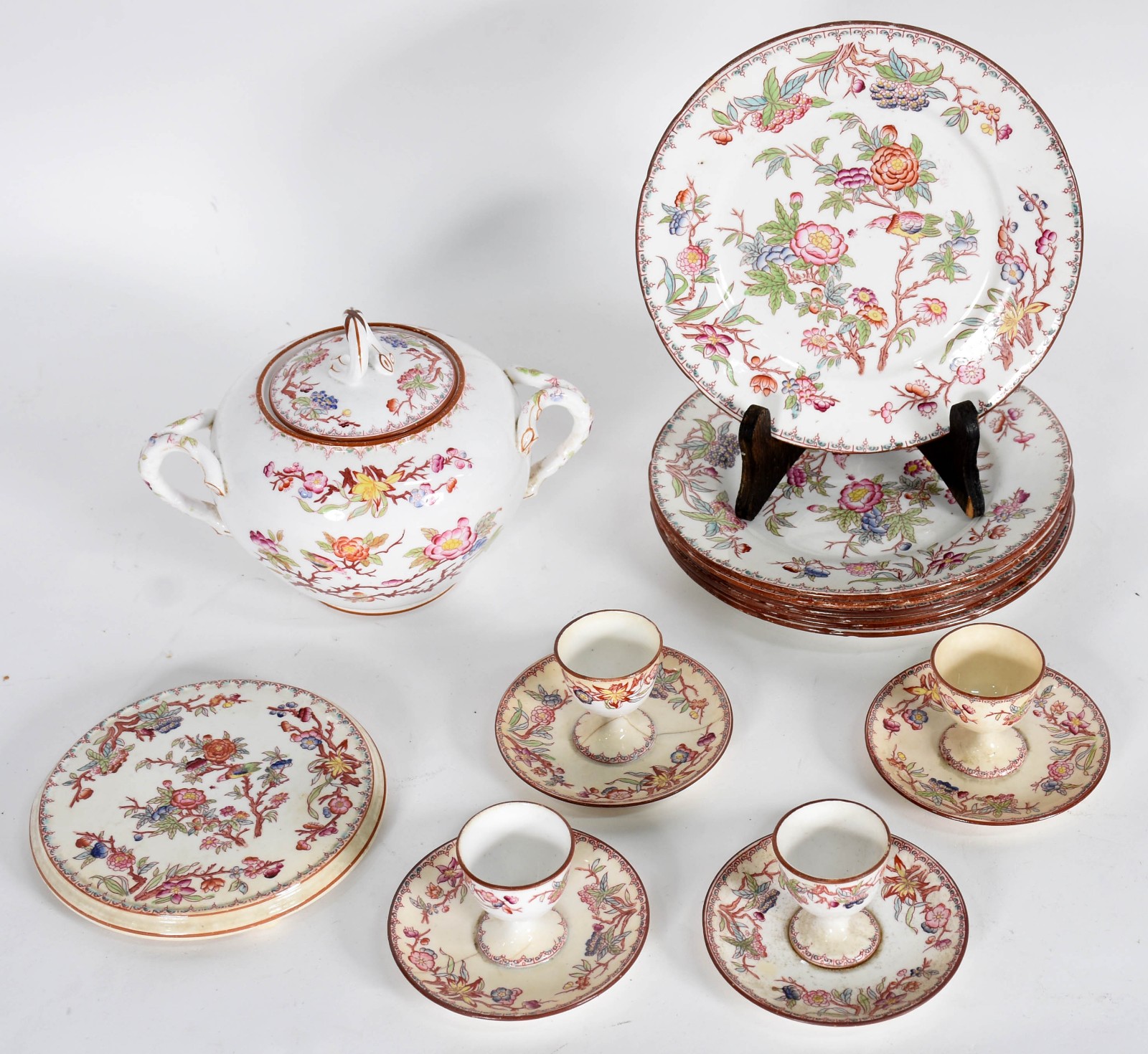 Conjunto de porcelana francesa de SARREGUEMINES composto de 4 porta... - foto 1 de 3