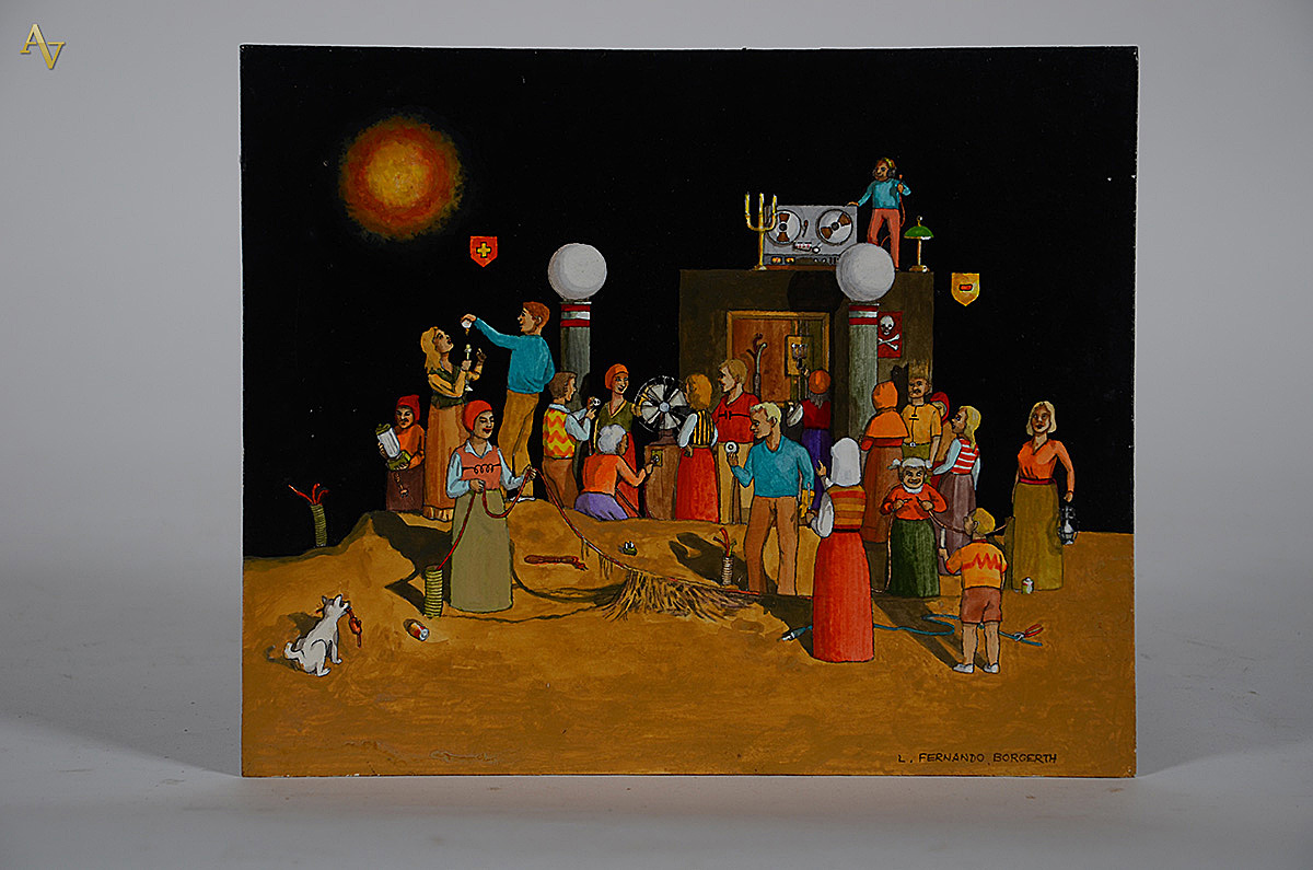 BORGERTH - Luz e força - ose - 27 x 22 - 1998. (sem moldura)