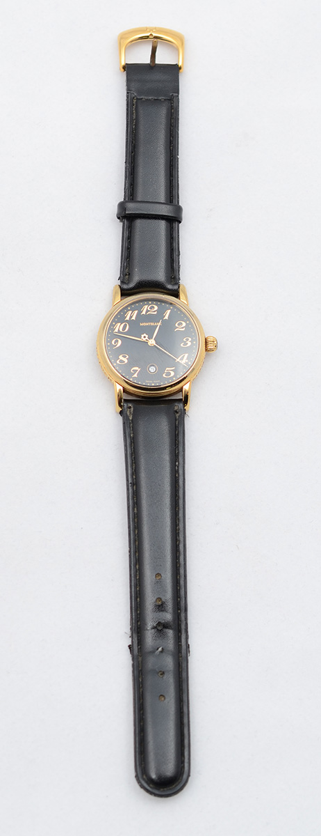 MONTBLANC - Relógio Meisterstuck folheado à ouro 18 k, pulseira não... - foto 2 de 3