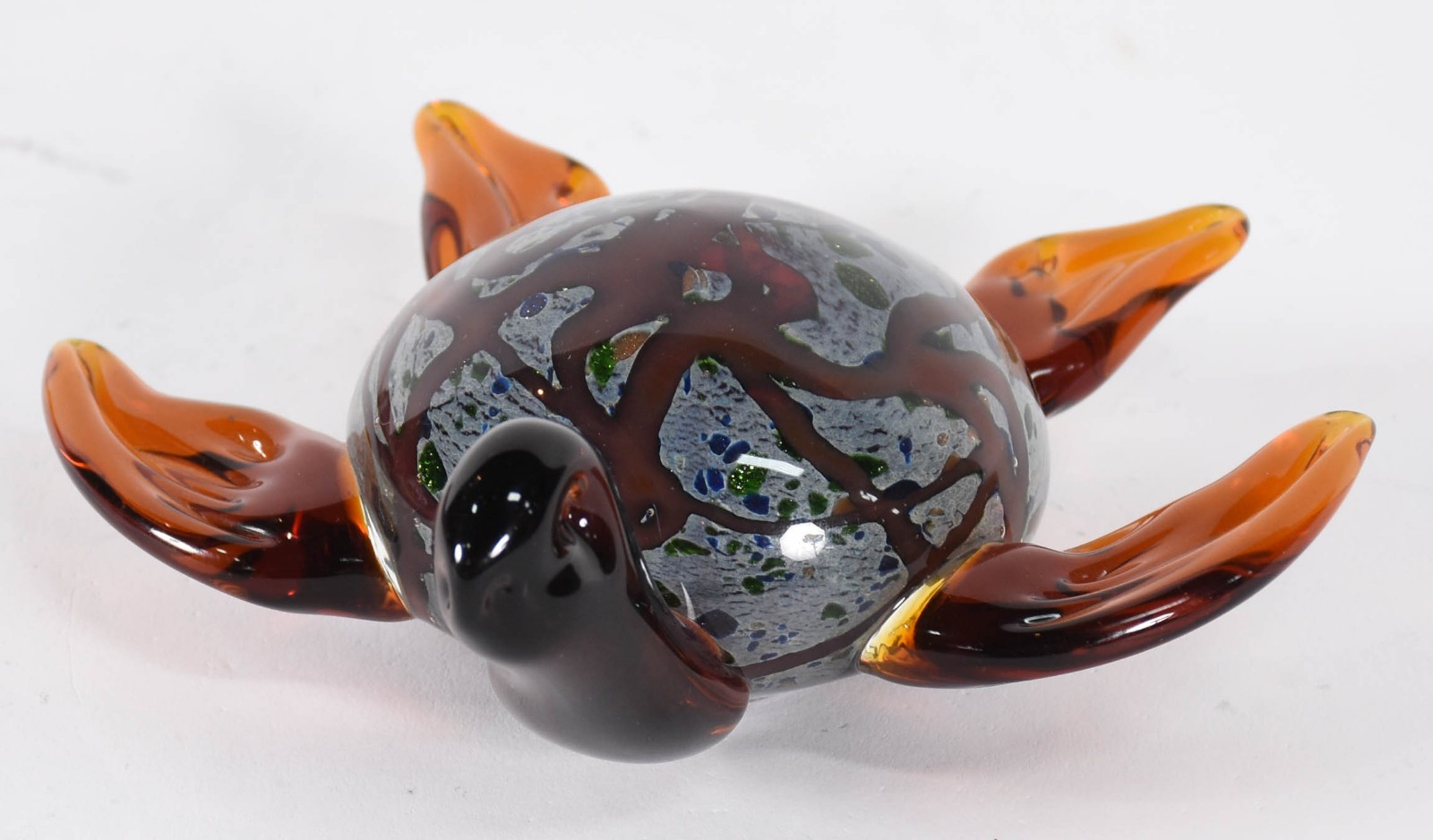 Tartaruga de murano com pó de ouro. - foto 1 de 4