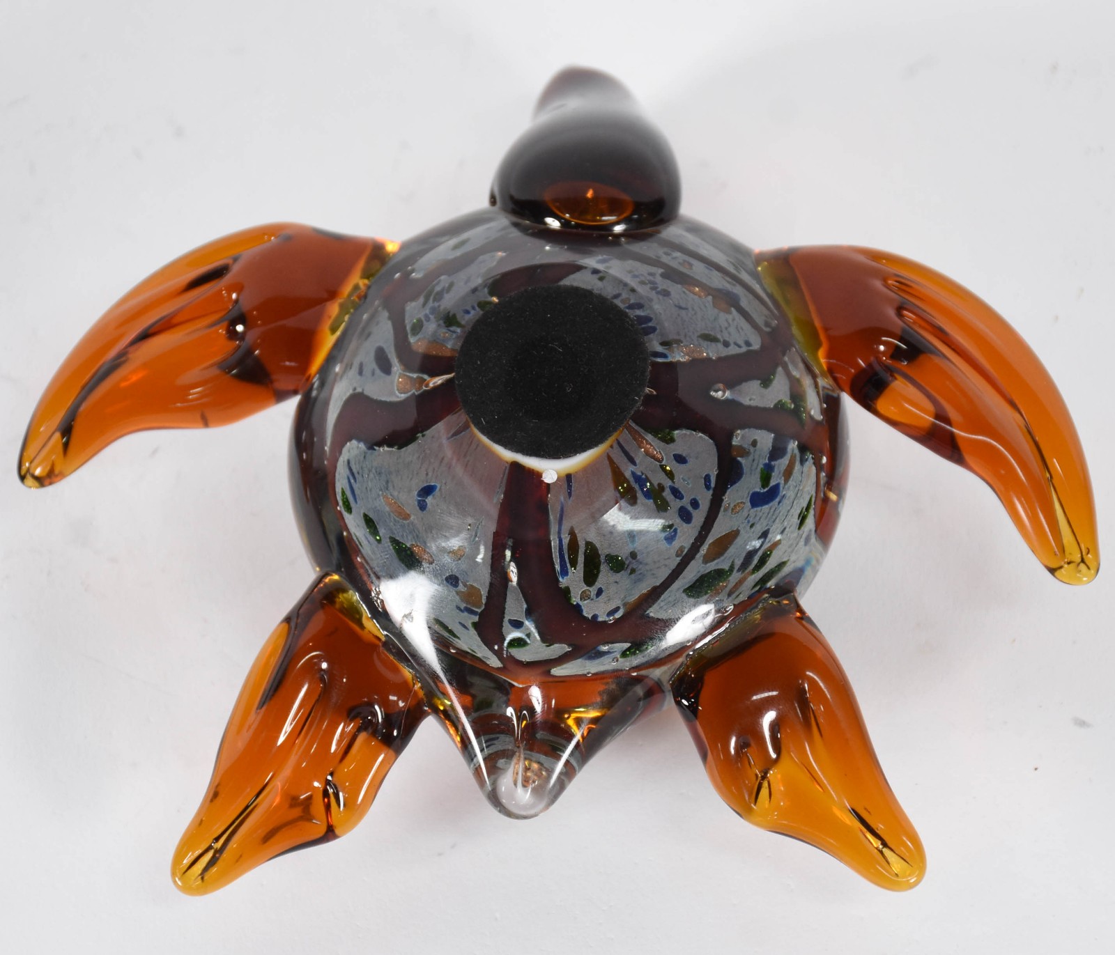 Tartaruga de murano com pó de ouro. - foto 4 de 4