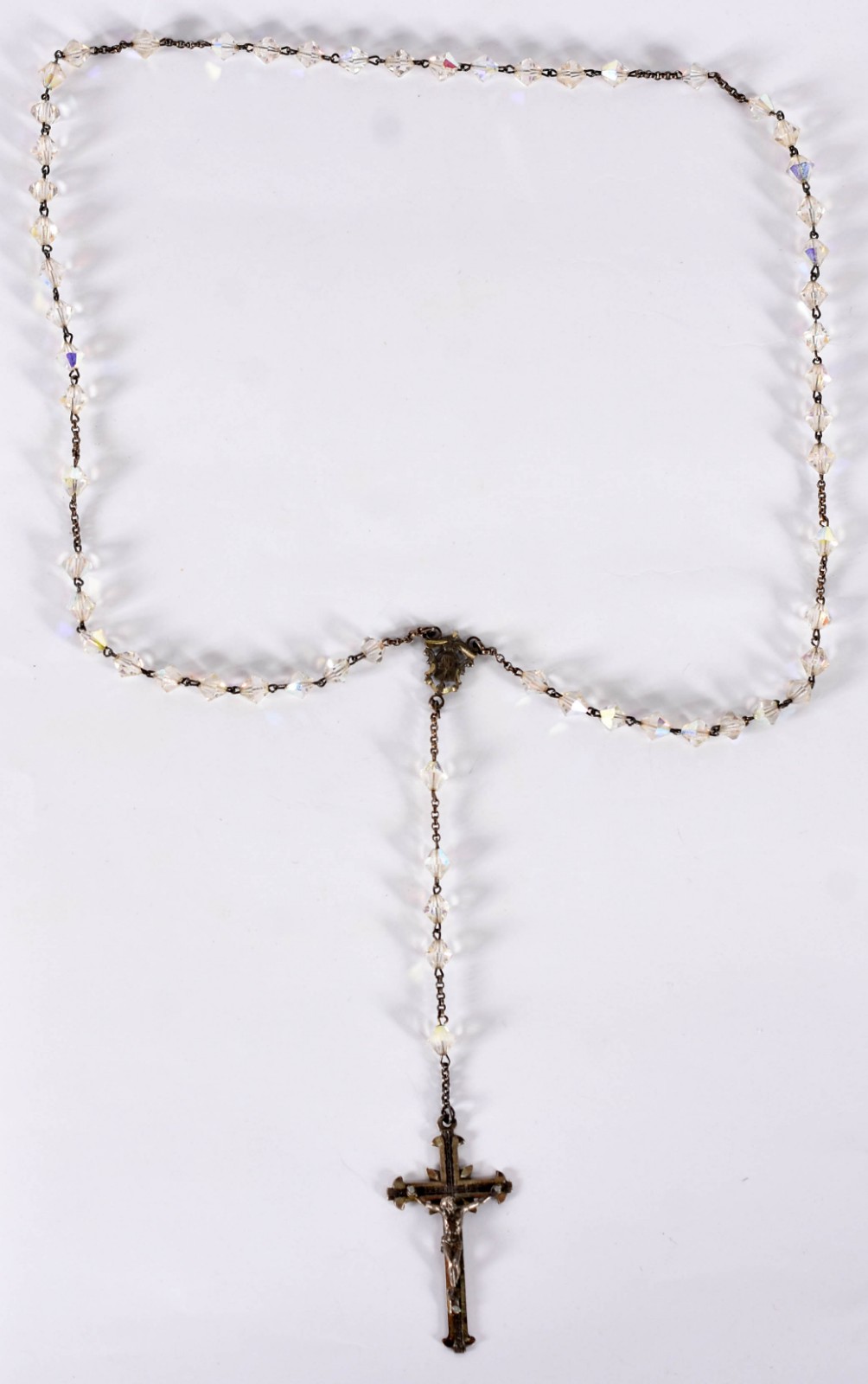 Terço de cristal com crucifixo (por motivos de segurança a peça não... - foto 1 de 5