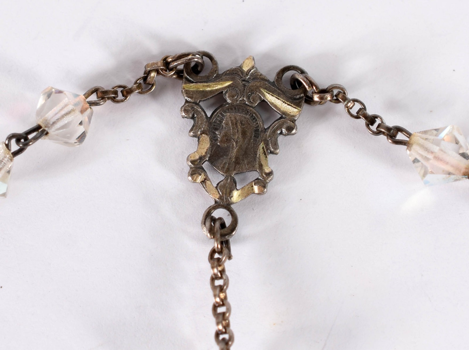 Terço de cristal com crucifixo (por motivos de segurança a peça não... - foto 2 de 5