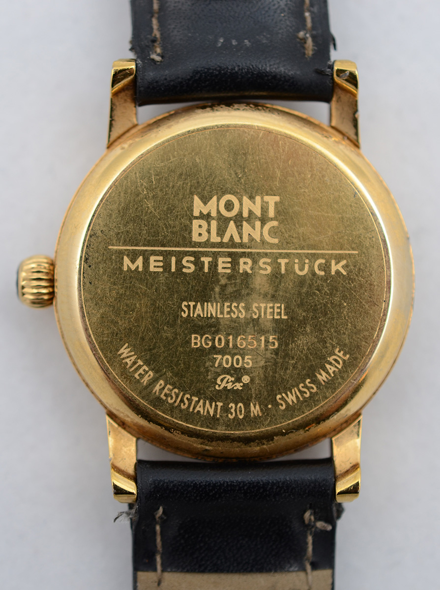MONTBLANC - Relógio Meisterstuck folheado à ouro 18 k, pulseira não... - foto 3 de 3