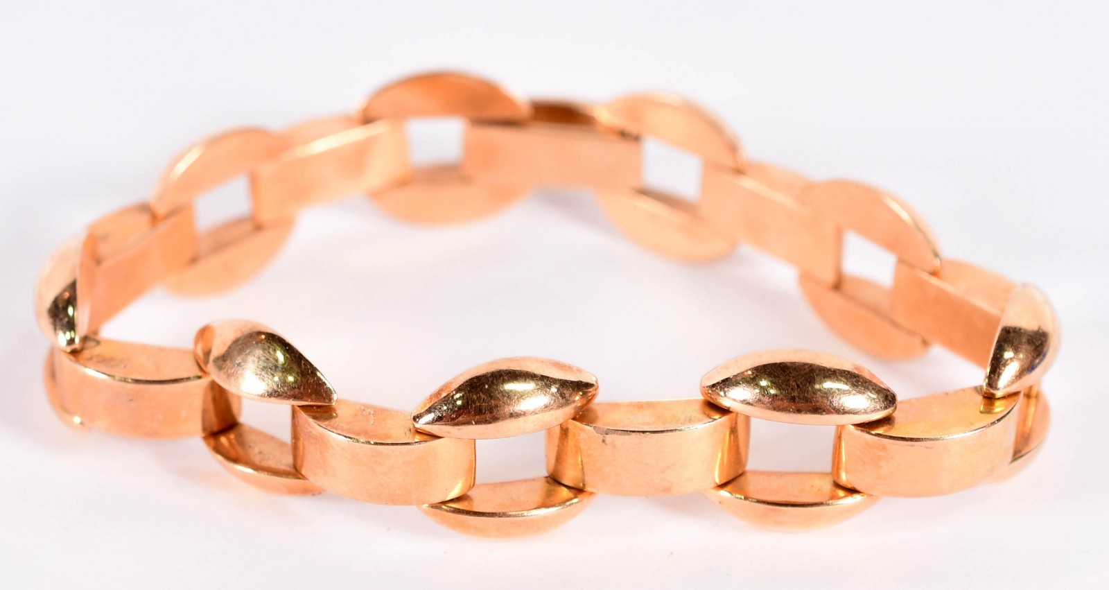 Pulseira de ouro 18 k (por motivos de segurança a peça não fica na... - foto 1 de 4
