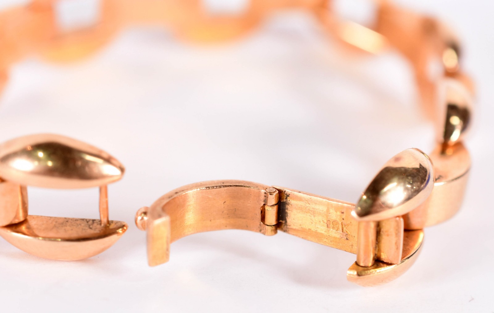 Pulseira de ouro 18 k (por motivos de segurança a peça não fica na... - foto 3 de 4