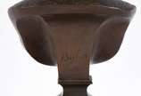 Busto de bronze "GAMBETTA". Assinado, com base ... - Busto de bronze "GAMBETTA". Assinado, com base de madeira.