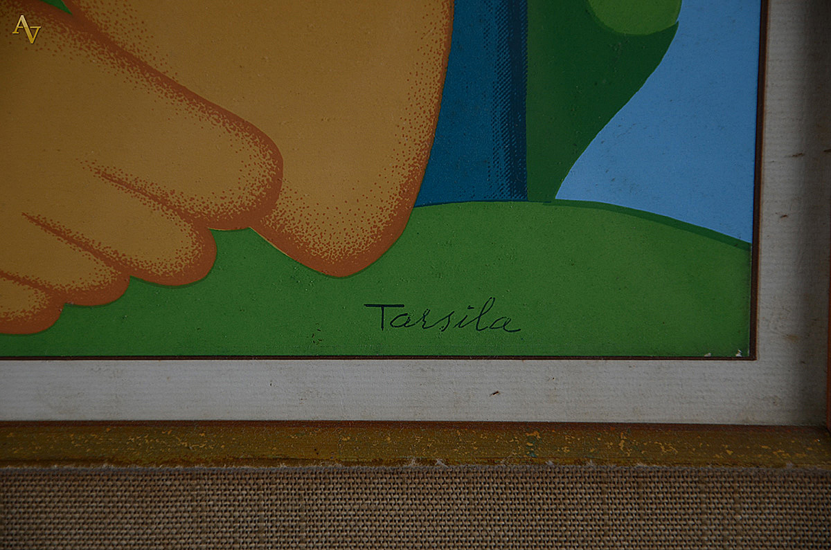 TARSILA DO AMARAL (1886/1973) - Antropofagia - Serigrafia manual... - foto 3 de 4