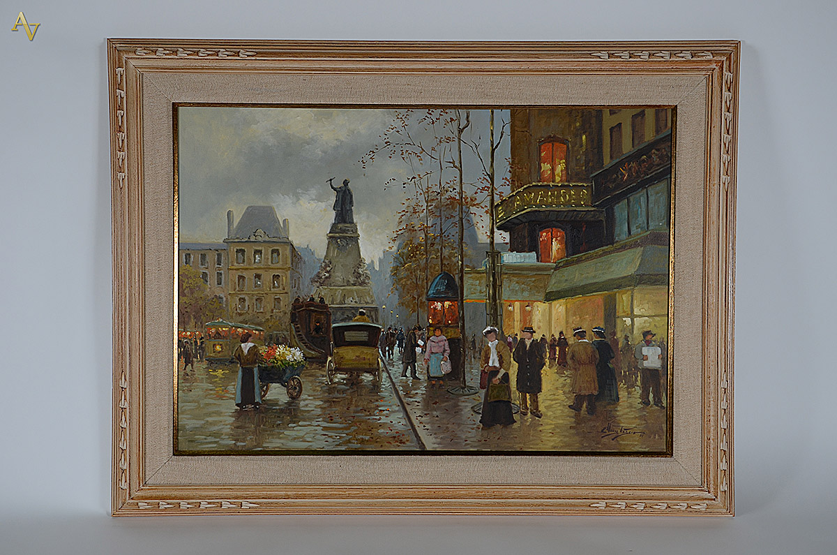 CLOVIS PESCIO - Paris antigo - ost - 70 x 100