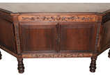Buffet de jacarandá, medidas 1,93 x 0,50 m e 0,... - Buffet de jacarandá, medidas 1,93 x 0,50 m e 0,90 m de altura