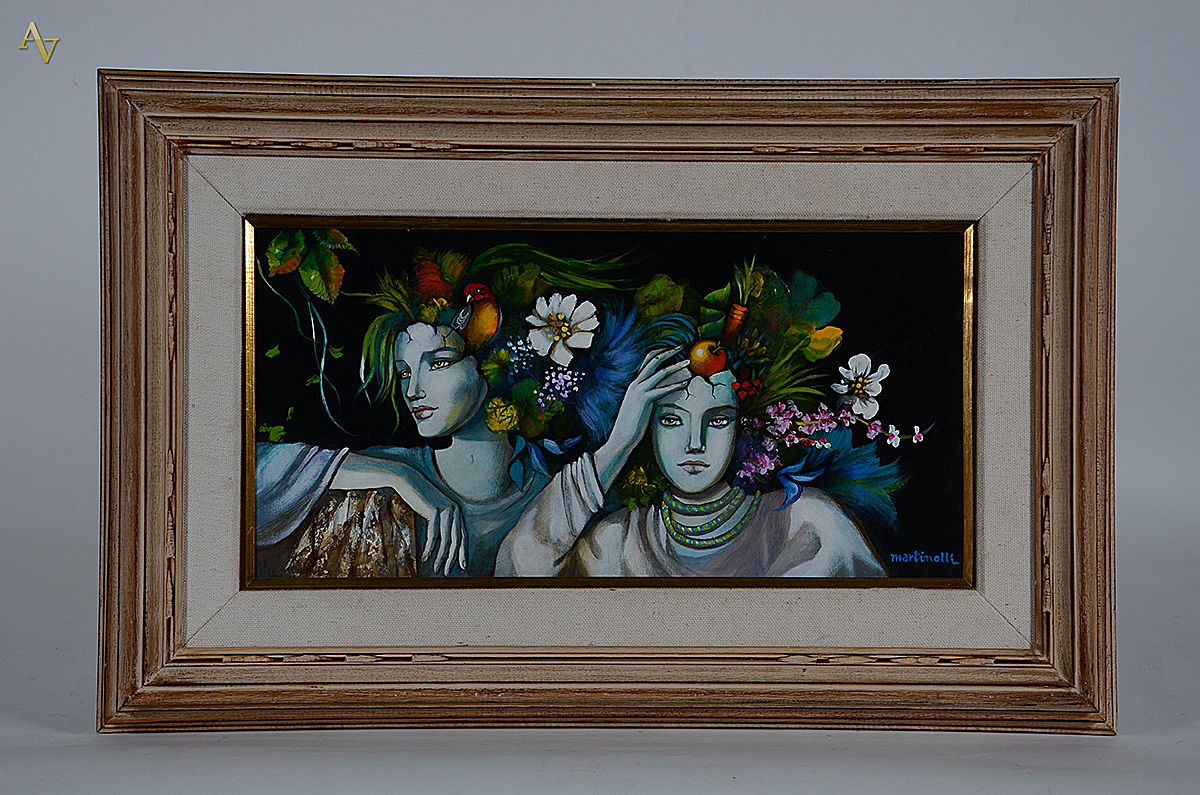 MARTINOLLI - Meninas com flores - ost - 30 x 60