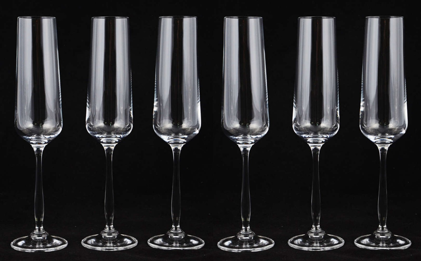 Seis flutes de cristal para champagne, 235 ml. - foto 2 de 2