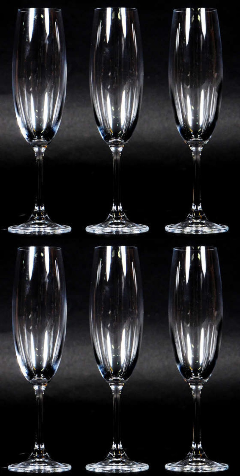 Seis flutes de cristal para champagne, 210 ml. - foto 2 de 2